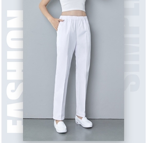 Stock lote verano 65% poliéster 35% algodón enfermera limpieza Doctor bebé hermana salón de belleza personal cintura elástica Pantalones - Product Image 4