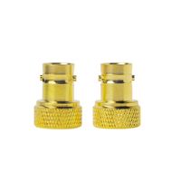 Adaptador chapado en oro Rfbestar BNC hembra a SMA macho adaptador RF conector latón contacto Compatible Walkie Talkies cámaras CCTV