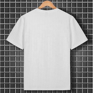 Factory Custom Knitted Print Breathable Quick Dry Short Sleeve <b>Men's</b> <b>T</b>-<b>shirt</b> Tops in <b>Summer</b> - Product Image 2
