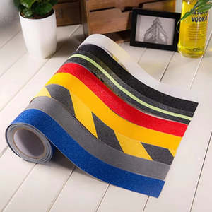 Cinta Antideslizante de Doble Color de Alta Visibilidad para Seguridad, Cinta de Agarre Antideslizante para Pisos de Fábricas y Almacenes - Product Image 1