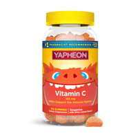 Gommes multivitaminées pour enfants à la saveur d'orange, en forme de fruit, enrichies en vitamine C, complément alimentaire pour soutenir le système immunitaire