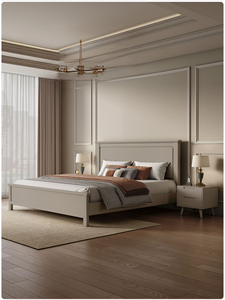 Set di Mobili per <span class=keywords><strong>Camera</strong></span> <span class=keywords><strong>da</strong></span> <span class=keywords><strong>Letto</strong></span> di Lusso, Design di Alta Gamma, Stile Antico, <span class=keywords><strong>Letto</strong></span> King Size in Legno di Betulla Massiccio per Arredamento Alberghiero - Product Image 2