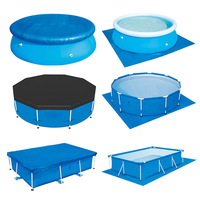 Bâche épaisse en PE tissé imperméable à l'eau, couverture anti-poussière, tapis de sol, couverture de piscine, couverture en PVC