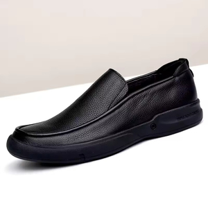 Mocasines Casuales de Negocios para Hombre, de Cuero Vacuno Genuino, Suaves, Versátiles, Cómodos, con Cierre Deslizante, que Aumentan la Altura, para Primavera y Otoño - Product Image 3