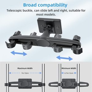 Mạnh Mẽ Từ Xe Tựa Đầu <span class=keywords><strong>Tablet</strong></span> Núi Chủ Linh Hoạt Xe Backseat Handing Hook Chủ Cho Ipad 7-13 Inch - Product Image 3