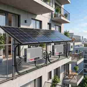 Microinversor Solar BDM2000 NEP BDM-2000 de 2000W para Conexión a Red, 22-60V CA, 220V 230V, MPPT, IP67, para Exteriores, Balcón, Sistema Fotovoltaico - Product Image 1