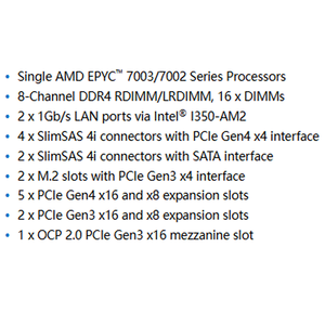 เมนบอร์ดเซิร์ฟเวอร์ MZ32-AR0 E-ATX พร้อมซ็อกเก็ต LGA 4094 (Socket SP3) รองรับ DDR4 จัดส่งรวดเร็ว ราคาดี รองรับ EPYC 7003 - Product Image 3