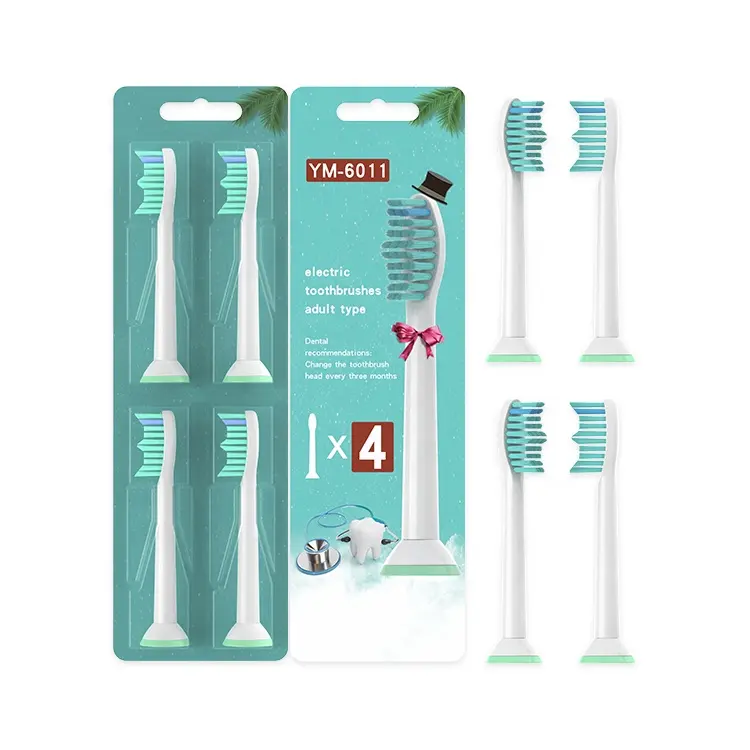 Manufacture Price ProResults 4x Toothbrush Brush Heads Replacement For Phi Lips C1 YM-HX6014
