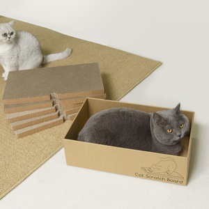 Rascador para Gatos <span class=keywords><strong>de</strong></span> Lujo, 5 en 1, con Caja, para Gatos <span class=keywords><strong>de</strong></span> Interior, Reversible, <span class=keywords><strong>de</strong></span> Cartón, para Descansar y Jugar - Product Image 2