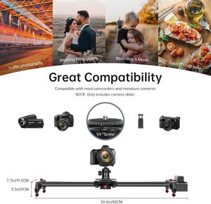 Gvm SLIDER-80 không dây Chuyên nghiệp sợi carbon cơ giới máy ảnh thanh trượt hỗ trợ video thời gian trôi đi nhiếp ảnh theo dõi ngang - Product Image 2