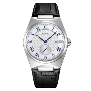 Montre à quartz pour homme, en cuir, légère, mouvement à quartz, grand cadran de 39,2 mm, calendrier sportif, vente en gros - Product Image 3