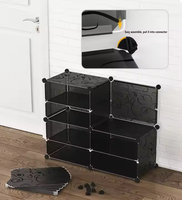 Meuble de Rangement à Chaussures en Plastique 12 Niveaux Organisateur pour 36 Paires pour Chambre, Placard, Couloir ou Entrée