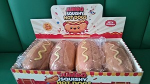 Jouet Squishy Géant en TPR en forme de Hot-Dog Simulé, Rempli de Farine, à Rebond Lent, Jouet Anti-Stress Simulant un Pain et un Jambon - Product Image 6