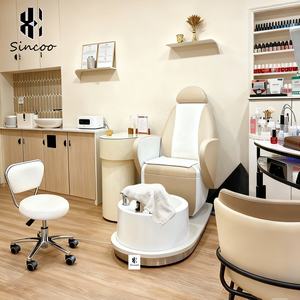 Silla de pedicura giratoria sin plomería de fabricante, silla de Spa para uñas, silla de salón, pedicura, silla de masaje de pies para salón de uñas - Product Image 1