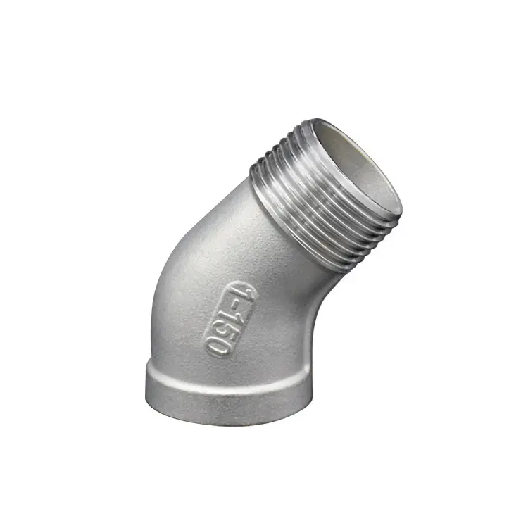 Cast iron fitting pipe stainless steel 45 degree tubing elbow