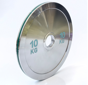 Placas de barra de levantamiento de pesas y powerlifting de acero completo Proceso de espejo de galvanoplastia de 4 capas Placa de peso de acero de goma duradera - Product Image 1