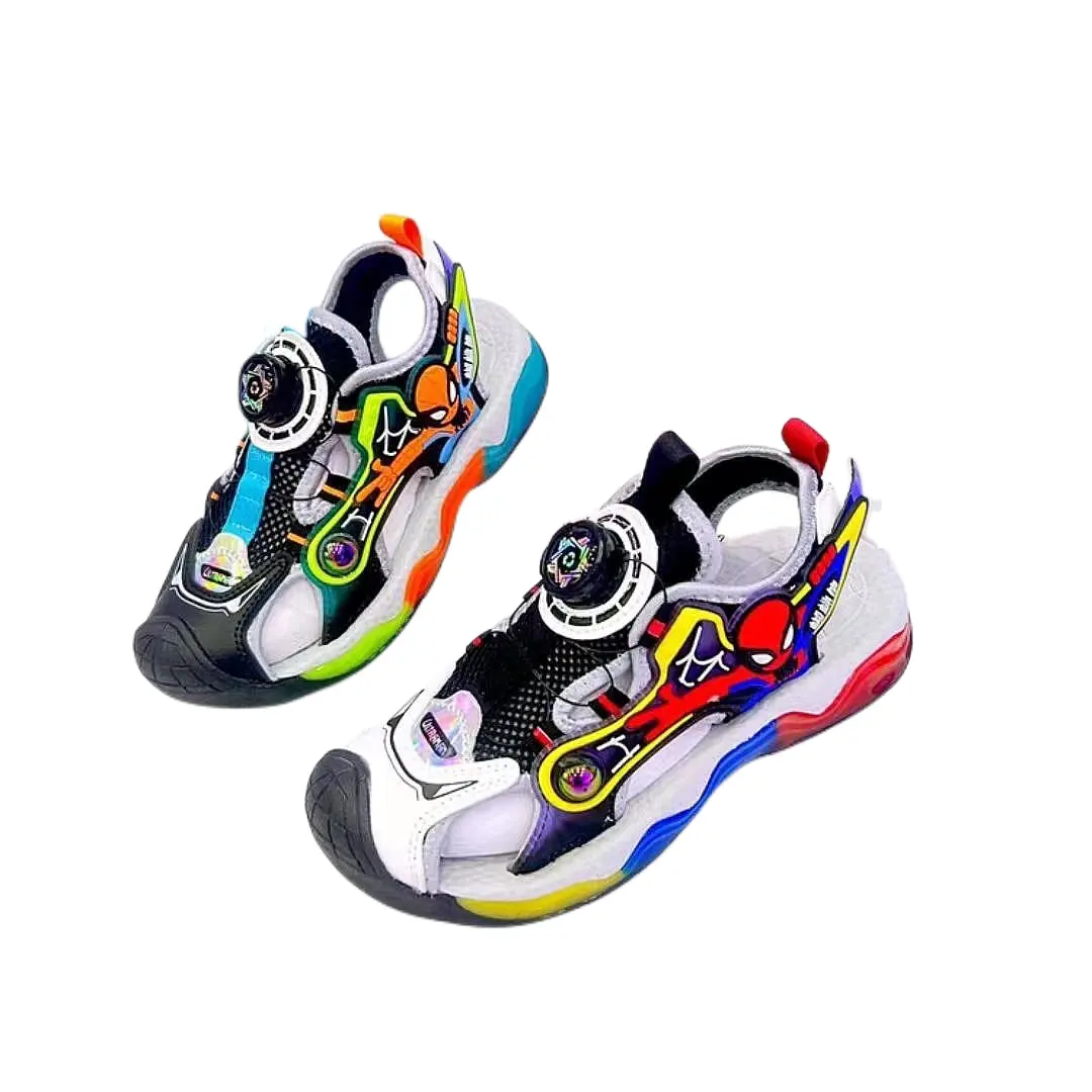 Boys Sandals 2023 New Korean Style Mid-Big Kids Summer Baby Children Non-Slip Soft Sole Shoes Student Beach Shoes