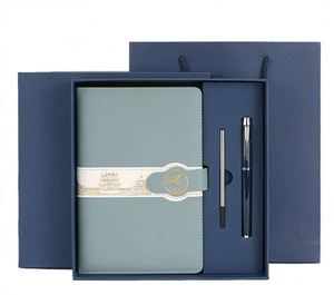 Coffret Cadeau Carnet et Stylo en PU Noir pour Cadeaux de Bureau Exécutif, Personnalisation de Marque et Approvisionnement en Gros pour Entreprises - Product Image 2