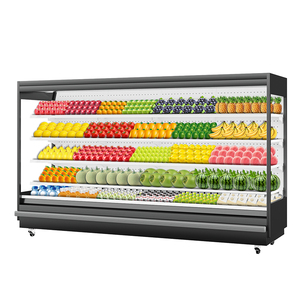 Vitrina de cortina de <span class=keywords><strong>aire</strong></span>, enfriador abierto multicubierta comercial, estantes de supermercado, Enfriador de <span class=keywords><strong>aire</strong></span> abierto, nevera de pantalla abierta - Product Image 3