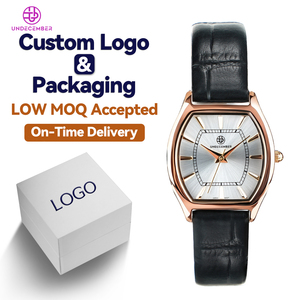 <span class=keywords><strong>Montre</strong></span>-bracelet pour femme au design personnalisé Undecember, service ODM/OEM d'usine, bracelet en cuir véritable, <span class=keywords><strong>mouvement</strong></span> à quartz - Product Image 1