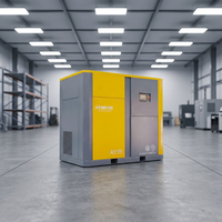 Compresor de Aire de Tornillo Silencioso Sin Aceite Airking de 55kw, 75kw, 90kw, Refrigerado por Aire, Estacionario, con 2190m3/h y Voltaje Personalizado