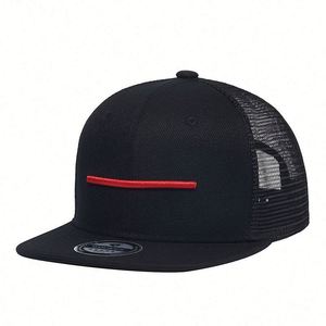 Full Custom Logo Hat Black Plain Hip Hop <b>Flat</b> Bill <b>Caps</b> <b>Mens</b> 6 Panel Cotton Embroider Snap Back <b>Cap</b> Promotion Gifts - Product Image 1