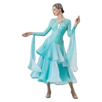 B-22219 personnalisé nouvelle robe de danse de salon standard international robes de danse de salon en soie perlée de haute qualité à vendre