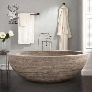 Freestanding Solid Granite <strong>Stone</strong> Soaking <strong>River</strong> Bath Tub Natural Marble <strong>Stone</strong> Bathtub - Product Image 6
