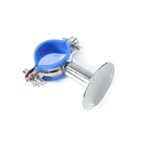 Support de tuyau en acier inoxydable 304 avec base et coussinet en silicone-Pince de suspension réglable pour la fixation