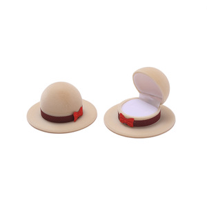 Boîte à bijoux en forme de bonhomme de neige, petite boîte de rangement pour bagues de Noël avec chapeau rouge et écharpe pour emballage cadeau de Noël - Product Image 3