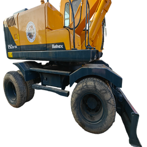 150W-9S <b>Tire</b> Excavator Hyundai Used Earth Moving <b>Machine</b> 2018 Model Engine Gear Motor 0.98m Bucket Capacity Construction - Product Image 6
