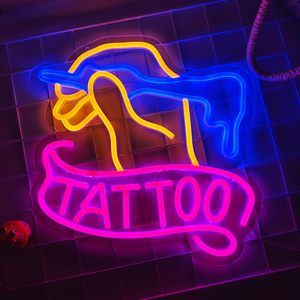 Tattoo neon LED wall decoration light USB powered tattoo shop window <b>sign</b> indicator light luminous <b>sign</b> landscape light custom - Product Image 6