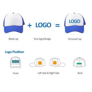 Casquette de camionneur en maille à 5 panneaux avec logo brodé personnalisé, casquette de camionneur en mousse imprimée - Product Image 2