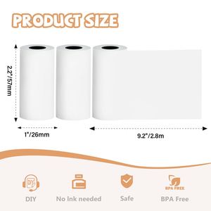 Jiuyin Thermal Mini Sticker Labels Printer for 203dpi 1300mAh Battery for Free App SDK DIY Label 57mm Max Paper Size - Product Image 4