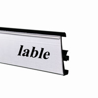 Profil d'extrusion en plastique personnalisé Porte-étiquette de prix Porte-étiquette de prix en PVC Transparent pour supermarché Bande de données pour étagère