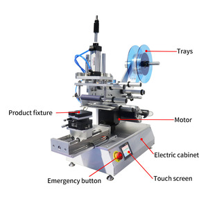 Nhãn bôi máy nhỏ bán tự động phẳng nhãn Máy nhãn hiệu máy tính để bàn bao bì máy dán nhãn - Product Image 2