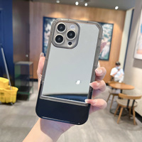 Coques de Téléphone Portable en Gros avec Support Invisible pour iPhone 17 16/15/14/13 Pro Max/Plus - Matériau TPU+PC Antichoc Livraison Gratuite