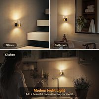 Veilleuse murale en acrylique LOHAS, luminosité réglable 0-100LM, lampe de chevet LED moderne pour la décoration de la chambre