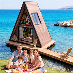 XULV Gartenschuppen Wasserdicht & Insektensicher Umweltfreundlicher Außenlager für Terrasse und Garten Vorgefertigtes Haus - Product Image 2