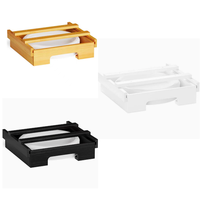 Nouveau Distributeur de Vaisselle Jetable Suspendu en Bambou et Bois de 9 Pouces pour Cuisine, Support de Rangement pour Assiettes à Gâteau, Meuble en Bois Massif