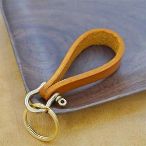 Offre Spéciale luxe véritable plume porte-clés en cuir pour hommes chanceux voiture rétro porte-clés bijoux accessoires Vintage plume porte-clés - Product Image 6