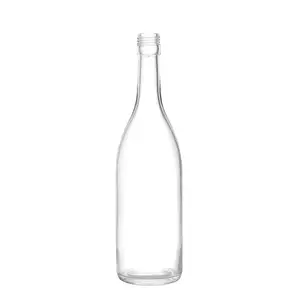 클래식 디자인 부싯돌 유리 750 ml 부싯돌 호크 와인 유리 병 나사 캡이있는 Burgunder 음료를위한 25oz