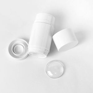 Tube de déodorant rotatif en plastique sérigraphié, 15ml 30ml 50ml 75g, noir et blanc, pour contenant vide de stick déodorant - Product Image 3