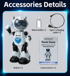 หุ่นยนต์สนทนา F11 AI DeepSeek Doubao ของเล่นดนตรีพลาสติก พร้อมแสงสี แสงไฟ แสดงแสงสี  สำหรับเล่นหลายคน  เป็นเพื่อนเล่น  หุ่นยนต์เพื่อการศึกษาแบบโต้ตอบ - Product Image 5