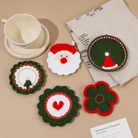Sous-verres en laine à thème de Noël, résistants à la chaleur, de qualité supérieure, esthétiques et très vendus à l'international