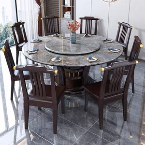 Meubles de luxe, table à manger en marbre carré, dalle de pierre, table à manger moderne, ensemble de table à manger - Product Image 4