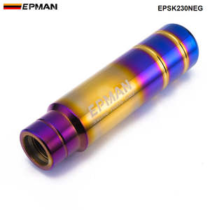 Pomo de Palanca de Cambios Universal EPMAN de Aluminio Azul Quemado y Dorado con Adaptadores M8/M10/M12 para Honda, Toyota, BMW, Nissan, Mazda EPSK230NEG - Product Image 2