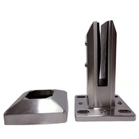 Spigots en acier inoxydable pour garde-corps en verre sans cadre, verre de 12 mm, 2205, spigot en verre réglable pour clôture de piscine