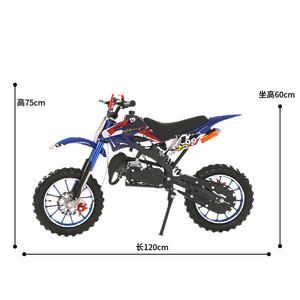 Mini moto tout-terrain à grandes roues 49cc 2 temps refroidie par air, freins à disque, vitesse maximale 40-60 km/h, pneus 2.50-10, réservoir de carburant 2L, à vendre à prix réduit - Product Image 2