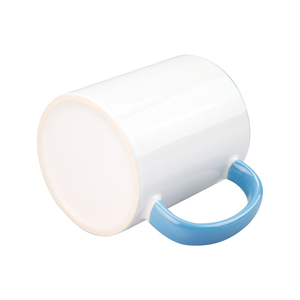 Tasse à café personnalisée par sublimation de 11oz en gros tasse en porcelaine à poignée colorée intérieure pour l'impression - Product Image 4